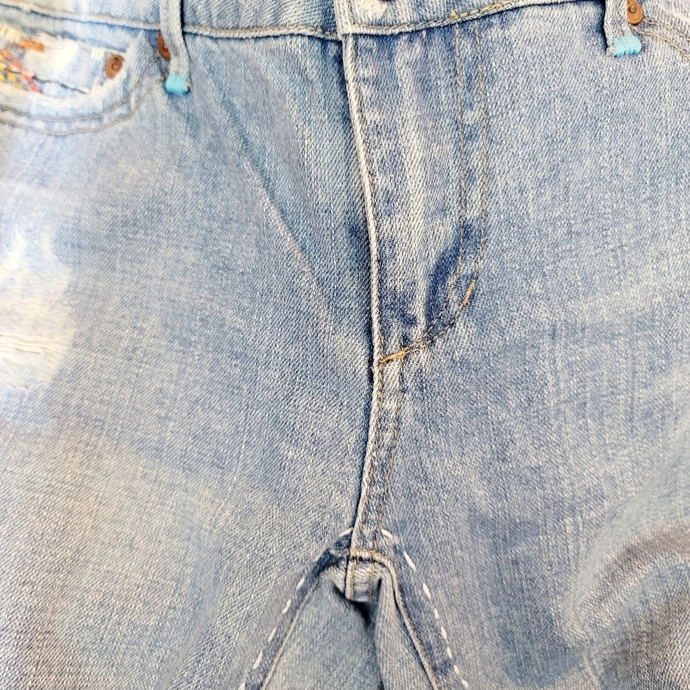 🌈Pride Month! JOE’S JEANS Vintage 1971 Hendrix Rainbow Stitch Denim Jeans Sz 27